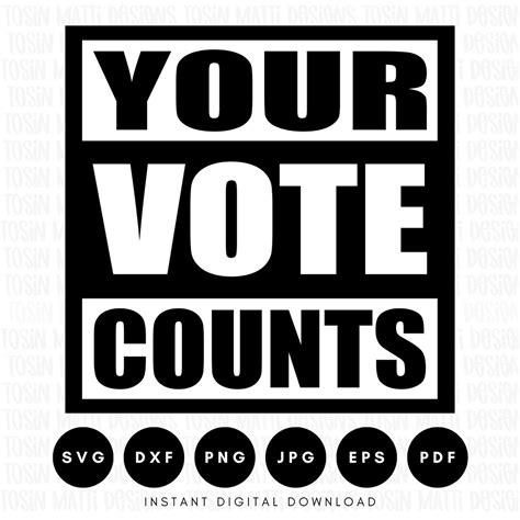 Your Vote Counts Svg 2024 Election Svg Equality Svg Human Rights Svg