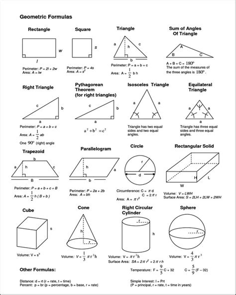 Geometry Shapes Charts For Kids Geometry Poster Educational Poster