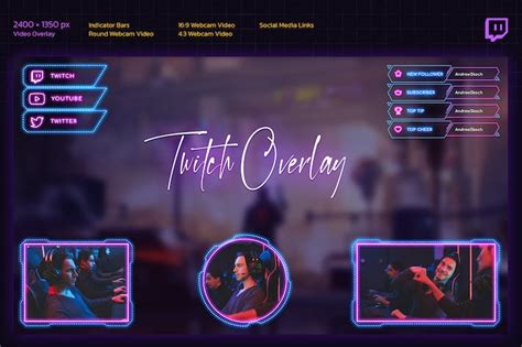 Neon Podcast Twitch Video Overlay By Sko4 On Envato Elements