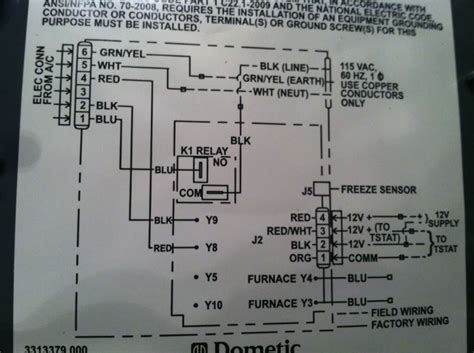 However your connections may seem a little different on the thermostat itself. Dometic 3 Wire Thermostat With Controll Kit Wiring Diagram