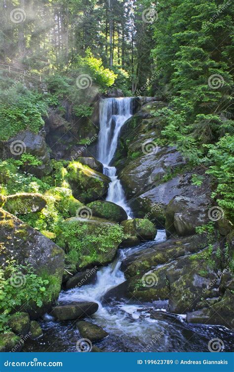 Triberg Park Waterfall Germany Europe Stock Image Image Of Nature