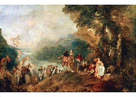 Prints Of Jean Antoine Watteau 1684 1721 Embarkation For Cythera 1