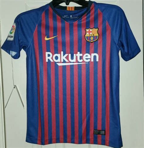 Nwt Nike Fc Barcelona Lionel Messi 2018 Jersey Youth Med Bv6144 455 Ebay