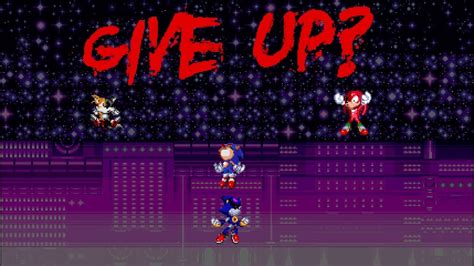 Sonicexe The Destiny Tails And Knux Duo Way Give Up Metal Battle