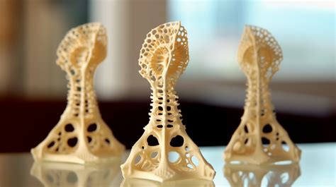 A Bone In 3d Printed With Three Dimensional Technology Background 3d