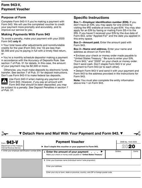 Irs Form 943 V 2020 Fill Out Sign Online And Download Fillable Pdf