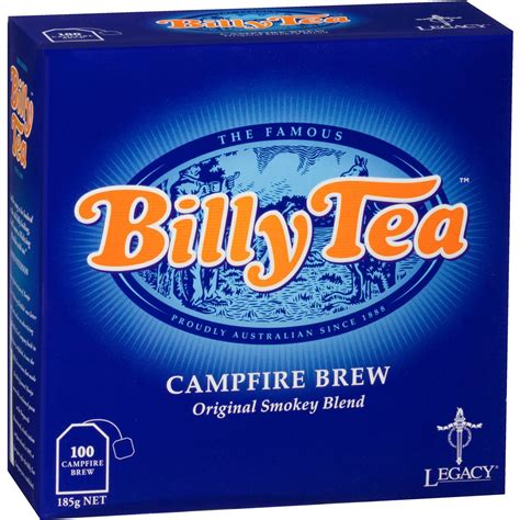 Price per 100g is based on price in sydney stores for a 100g jar or closest (not on special) in march 2019. Billy Tea Campfire Brew Tea Bags 100pk 185g | Woolworths