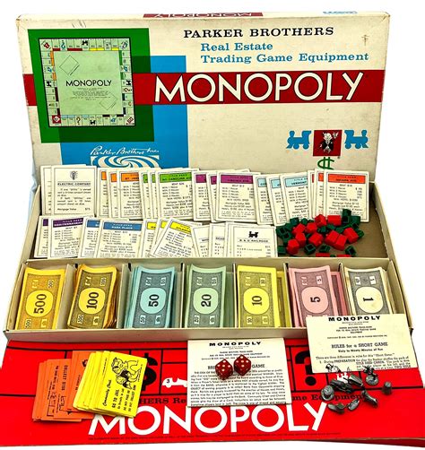 Parker Brothers Monopoly Board Game Vintage 1961 Classic Original Box