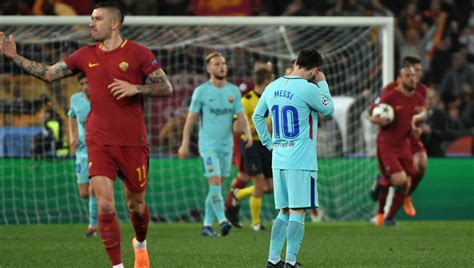 Messi será la gran amenaza para el conjunto romano Roma Shocks Barcelona, Kicks Champions League Favorites Out