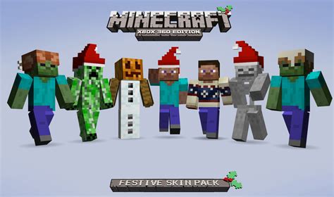 Festive Skins Come To Minecraft Xbox 360 Edition Just Push Start