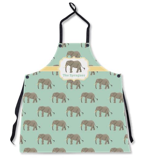 Custom Elephant Apron Without Pockets W Name Or Text Youcustomizeit