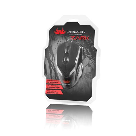 Zark Wired Gaming Mouse With Led Light 2400dpi Mt Components Ltd