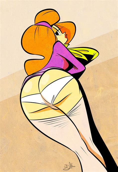 Rule 34 Ass Daphne Blake Female Looking Back Orange Hair Panties Scooby Doo Solo Themrock