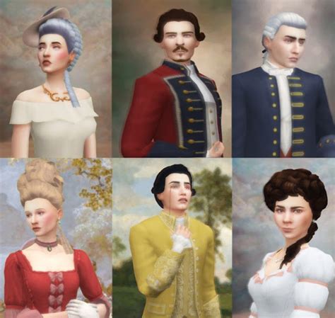 History Lovers Sims Blog Rococo Portraits • Sims 4 Downloads