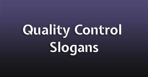 Contoh Slogan Quality Control Pigura