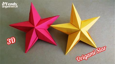 Origami Modular 3d Star Paper 5 Point Star For Christmas 折纸五角星 Youtube
