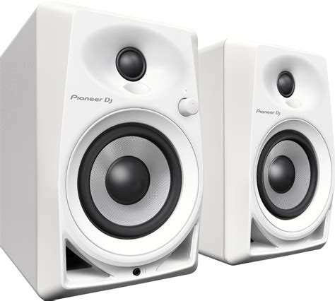 Pioneer Dm 40 White 4 Desktop Monitor Speakers Pair