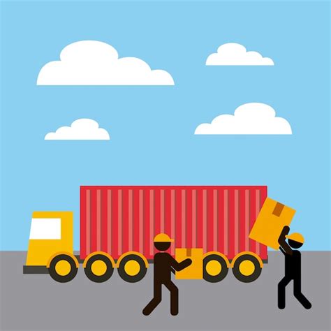 Premium Vector | Import and export design