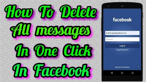 How To Delete All Messages In Facebook Inbox At Once Youtube