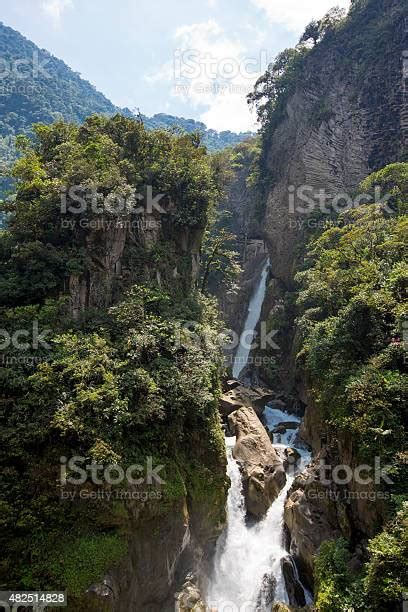 Pailon Del Diablo And Its Waterfall Banos Ecuador Stock Photo