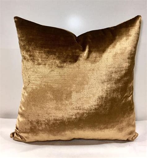 Luxury Bronze Velvet Pillow Cover Velvet Pillows Bronze Etsy Velvet