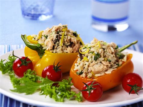 Salmon And Rice Stuffed Peppers Recipe Eat Smarter Usa