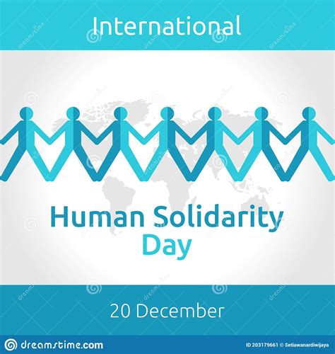 Vector Graphic Of International Human Solidarity Day Good For International Human Solidarity Day