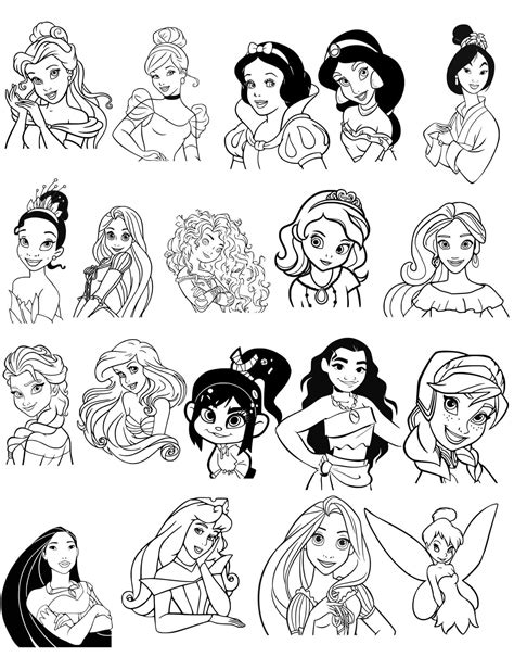 Pin By Pinner On Disney Svg Disney Princess Coloring Pages Disney