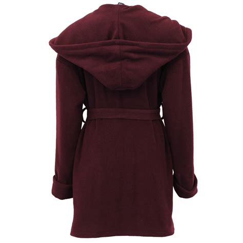 Ladies Hooded Wool Cashmere Coat Womens Belted Jacket Fashion Warm
