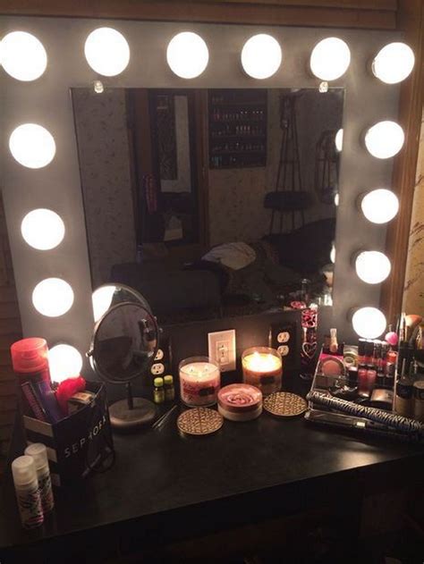 Rip all three 2x4x8' pieces down the length at a 45 degree angle. DIY Hollywood Lighted Vanity Mirror - DIY projects for ...
