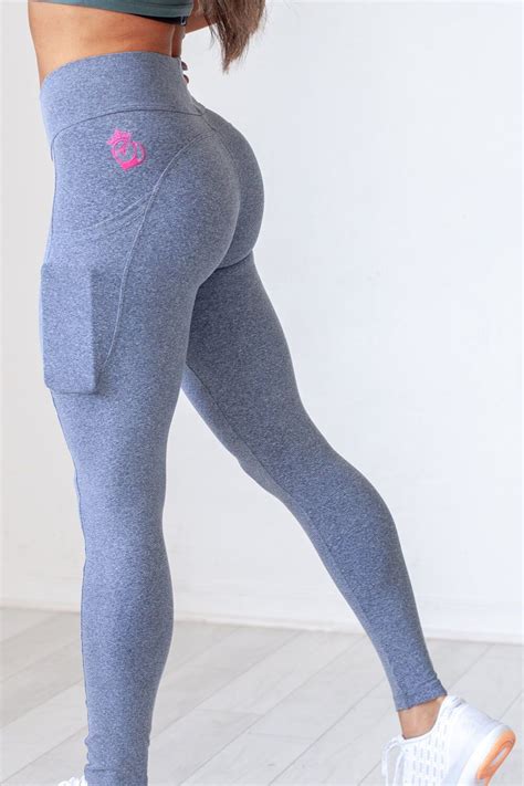 pocket legging gray athletic pants workout leggings athletic leggings yoga pants high