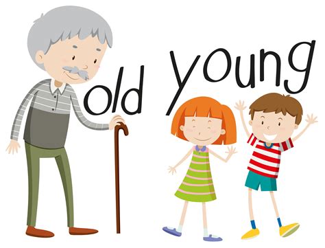 Old Young English Lessons For Kids Learning English For Kids