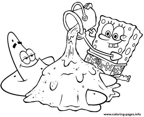 Spongebob In A Beach Coloring Page9c4a Coloring Pages Printable