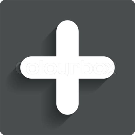 Download Plus sign icon. Positive symbol. Zoom in. Gray flat button ...