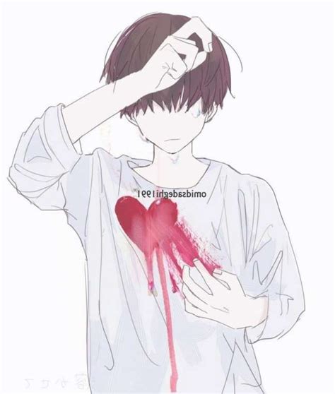 Broken Heart Lover Broken Hearted Sad Anime Boy Wallpaper