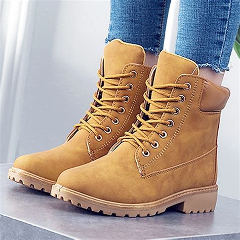 Fashion Women Boots Leather Shoes Work Ankle Boots For Women 2018 Adult