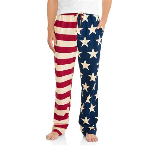 Americana Mens Vintage American Flag Pajama Pant