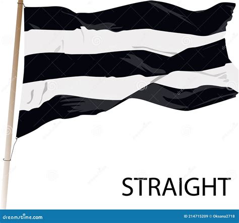 Straight Pride Flag Sexual Identity Pride Flag Vector Illustration