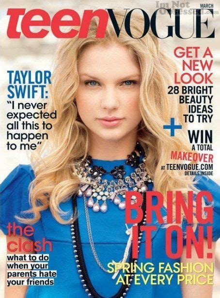 Taylor Swift Teen Vogue Magazine March 2009 Cover Photo United States
