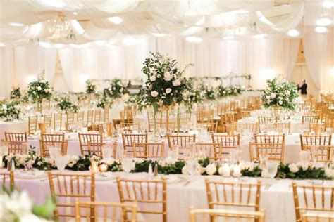 Classic White And Gold Wedding Aisle Society