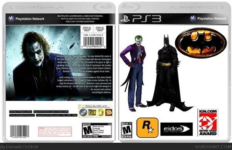 Batman The Dark Knight Playstation 3 Box Art Cover By Dallas92