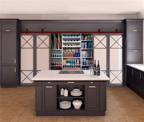 Little kitchen details lend big character. Decorative Flat Track Hardware for Sliding Doors | RW Hardware