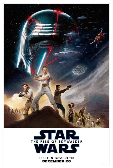 Star Wars Nouvelle Affiche De Lascension De Skywalker Avec Luke Et Leia