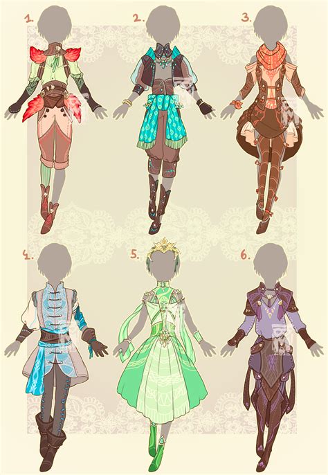 Outfit Adopts Closed Character Outfits Character Design Character