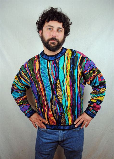 Vintage 80s 90s Coogi Cuggi Australia Rainbow Cosby Sweater Etsy