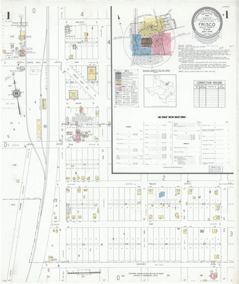 Sanborn Fire Insurance Map From Frisco Collin County Texas Library