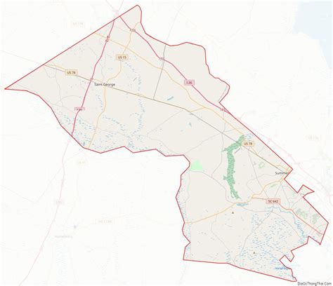 Map Of Dorchester County South Carolina