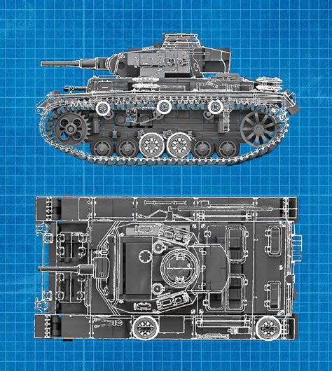 Panzer Iii Ausfj Tank Custom Construction Building Kit