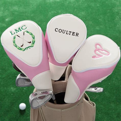 Ladies Personalized Golf Club Head Cover Golf Crest