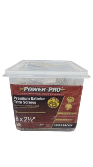 Hillman Power Pro 48637 No 8 X 2 12″ L Star Trim Screws 5 Lb